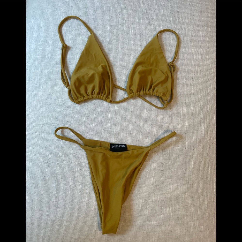La Hana swim yellow bathing suit size Xs